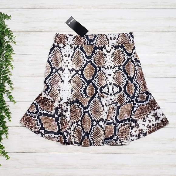 Nasty Gal Dresses & Skirts - Nasty Gal Flip It Snake Skirt Mini